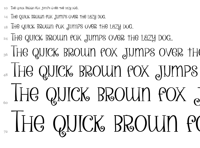 Peanutbutter Smoothies font waterfall